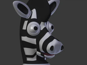funny cartoon exotic animals collection 3D Model