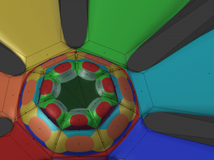 rainbow cartoon flower 3D-Modell