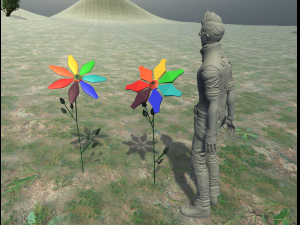 rainbow cartoon flower 3D-Modell