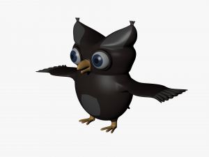 cartoon owl 3D Model