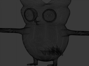cartoon owl 3D Model