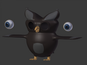 cartoon owl 3D Model