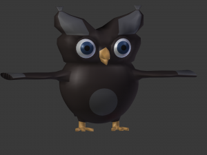 cartoon owl 3D Model