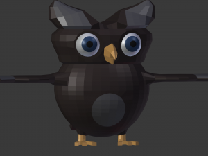 cartoon owl 3D Model
