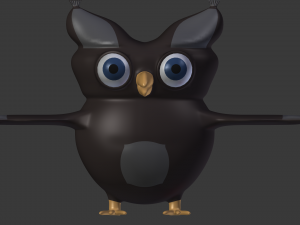 cartoon owl 3D Model
