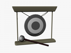 cartoon gong 3D Модель