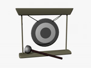 gong dei cartoni animati Modello 3D