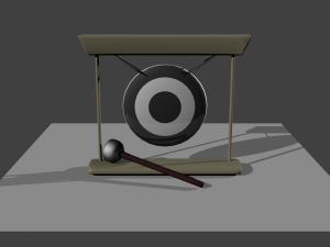 cartoon gong Modello 3D