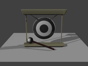 cartoon gong 3D Model