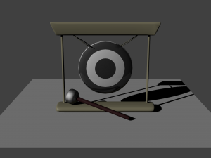 cartoon gong Modello 3D