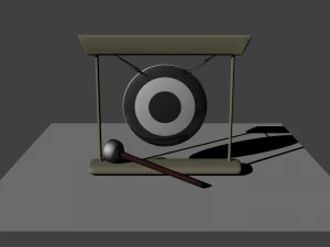 cartoon gong 3D Model