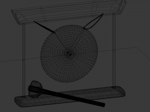 cartoon gong Modello 3D