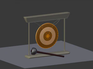 cartoon gong 3D Model