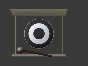 cartoon gong 3D Model