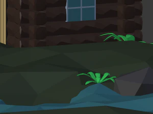 near the river lowpoly scene 3D Model