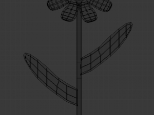 cartoon flower 3D Model