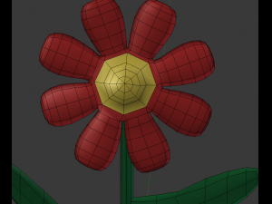cartoon flower 3D Model