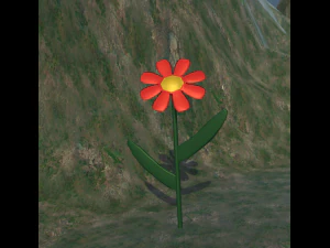 cartoon flower 3D Model