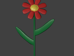 cartoon flower 3D Model