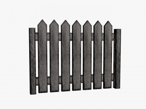 fence wooden 3D Model