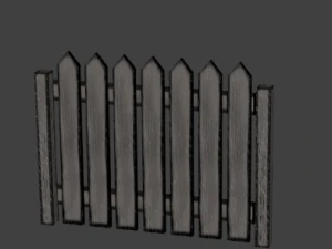 fence wooden 3D Model