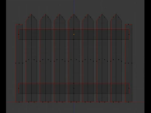 fence wooden 3D Model