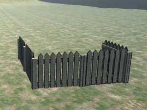 fence wooden 3D Model