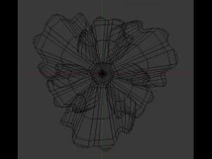 niebieski mak Model 3D