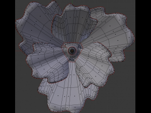 blue poppy 3D 模型