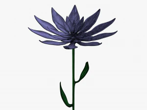 fleur violette Modèle 3D