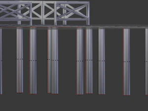 wooden pier 3D Model