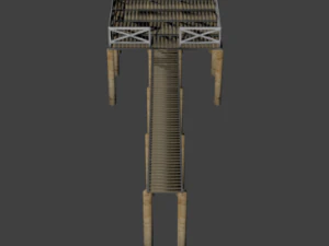 wooden pier 3D Model