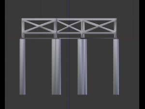 wooden pier 3D 모델