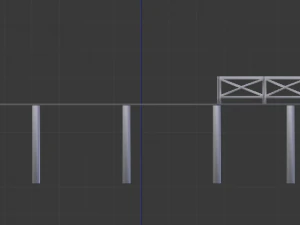 wooden pier 3D Model
