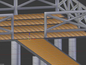wooden pier 3D Model