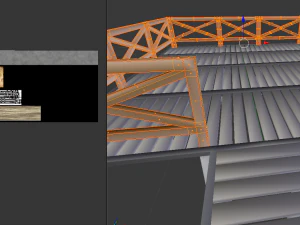 wooden pier 3D Model