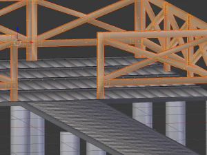 wooden pier 3D Model