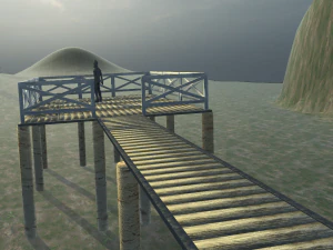 wooden pier 3D Model