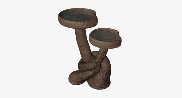 wooden birdbath Modelo 3D .c4d .max .obj .3ds .fbx .stl .blend 