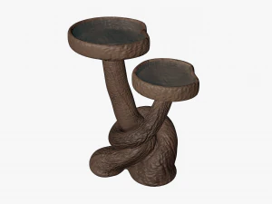 木制水盆 3D 模型