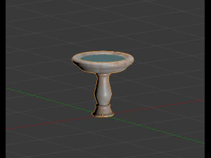 birdbath 3D Model