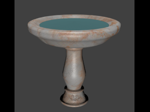birdbath 3D-Modell
