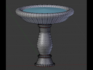 birdbath 3D-Modell