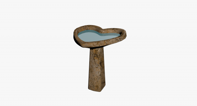 birdbath 3D मॉडल .c4d .max .obj .3ds .fbx .stl .blend 