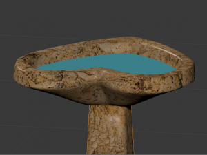 birdbath 3D मॉडल