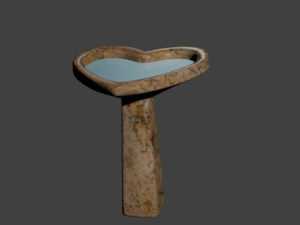birdbath 3D मॉडल