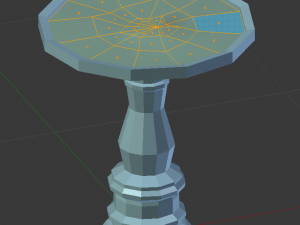 glassed birdbath 3D Model