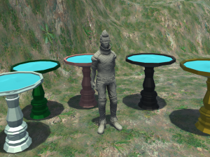 glassed birdbath 3D Model