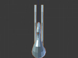 glass swan statue 3D Model