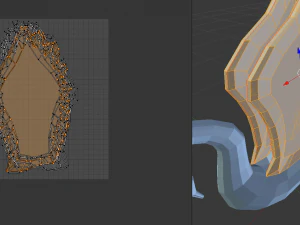 glass swan statue 3D Model